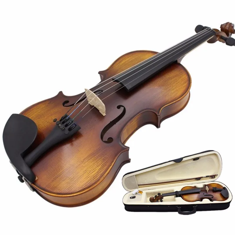 

Astonvilla AV-506 4/4 High-grade Spruce Solid Wood Vintage Violin Case Bow Rosin Set for Beginners Professional Players Bow