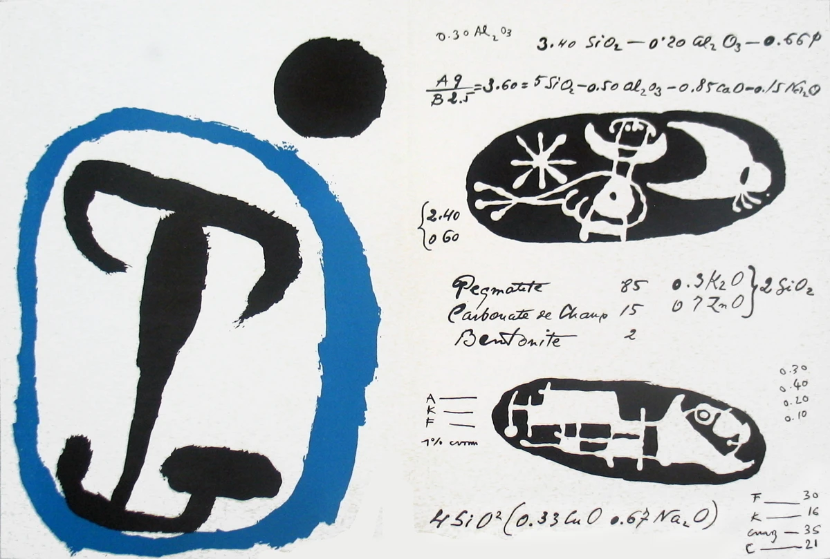 Joan Miro-Derriere le Miroir no. 87-88-89 pg 4 9-1955 | Дом и сад