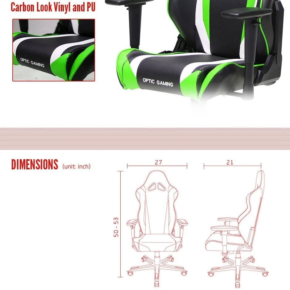 DXRacer OH/RZ19/новый высокий задний гоночный сиденье игровой стул Карбон винил + PU