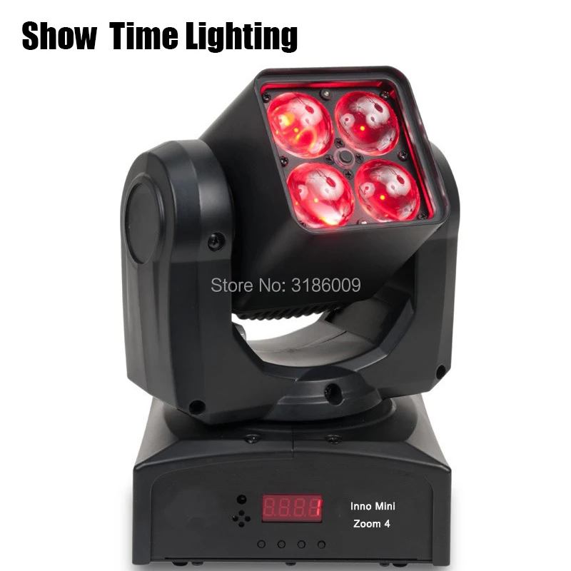 

Dj Light Disco Mini Led Zoom Beam Moving Head Spot Light 4pcs RGBW 4 IN 1 Moving Head Use For KTV DJ Party lite Show Time Light