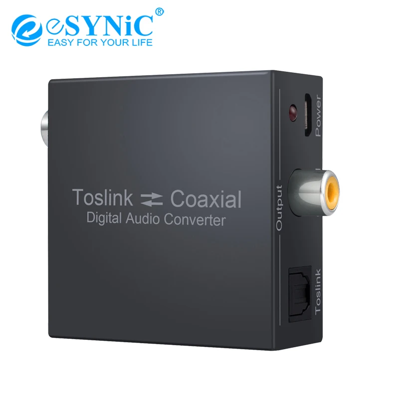 Esynic двунаправленный SPDIF и коаксиальный преобразователь Оптический в оптический