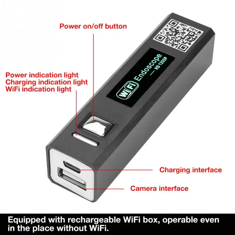 F150 1200P 8LED WiFi эндоскоп 2MP HD Бороскоп USB Инспекционная камера 70 градусов угол обзора