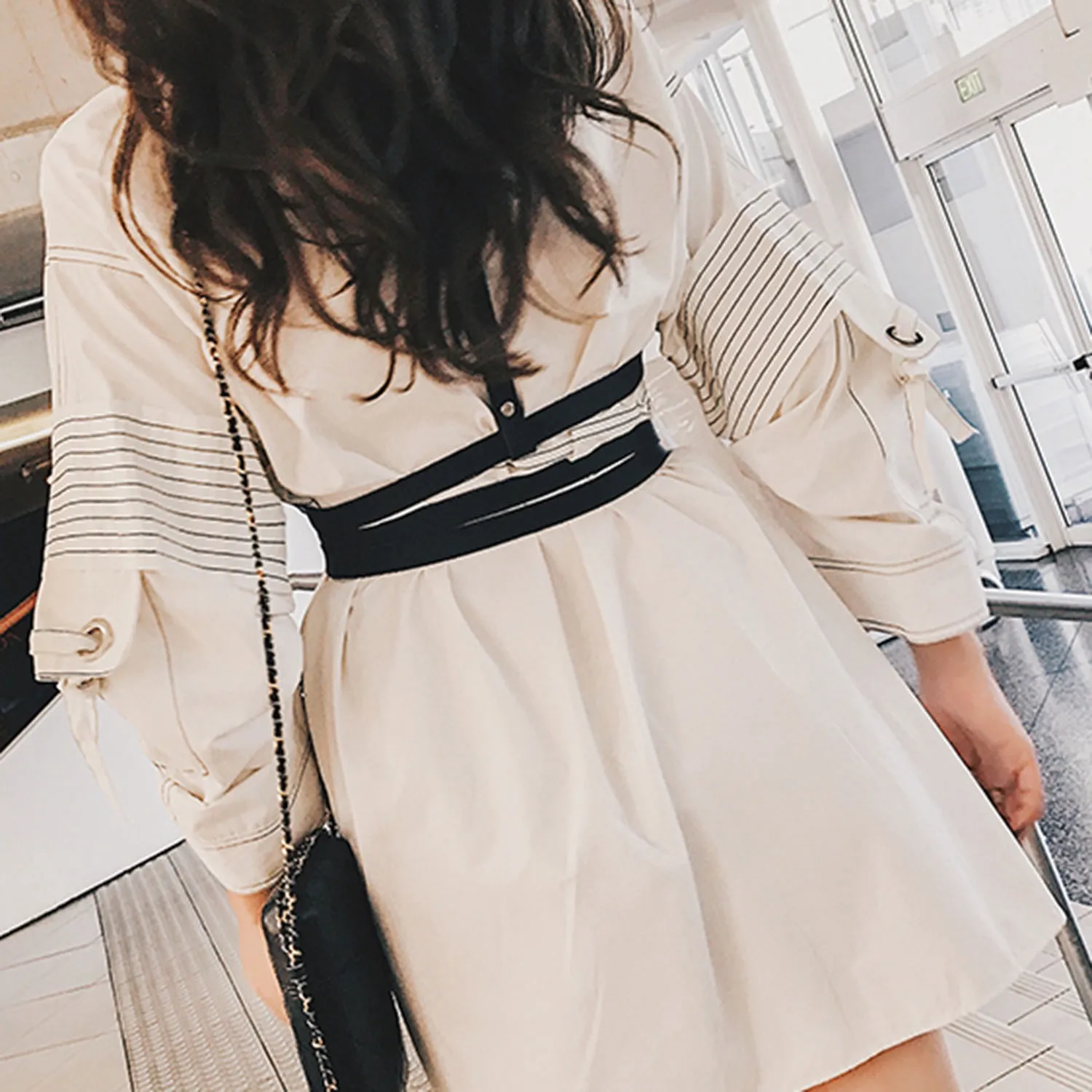 Women Harness Belts Slim Tight Street Strap Body Casual Tide Adjustable PU Metal Buckle Waist | Аксессуары для одежды