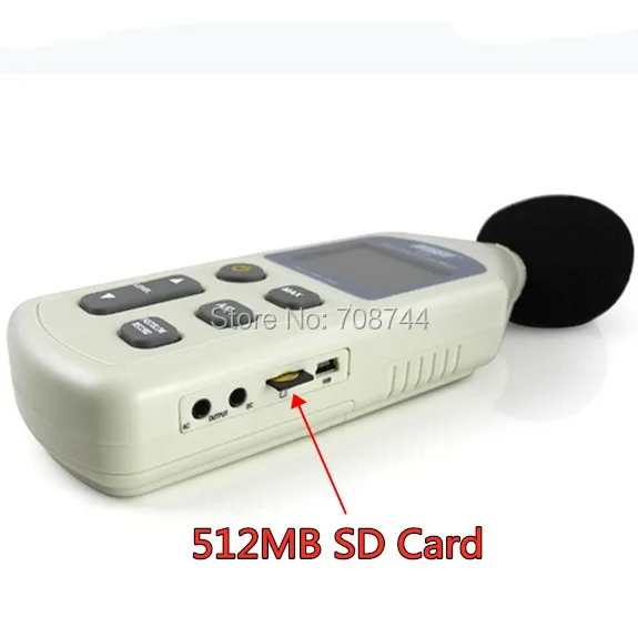 WS1361C 30 130dB LCD цифровой измеритель уровня звука шума децибел мониторинг