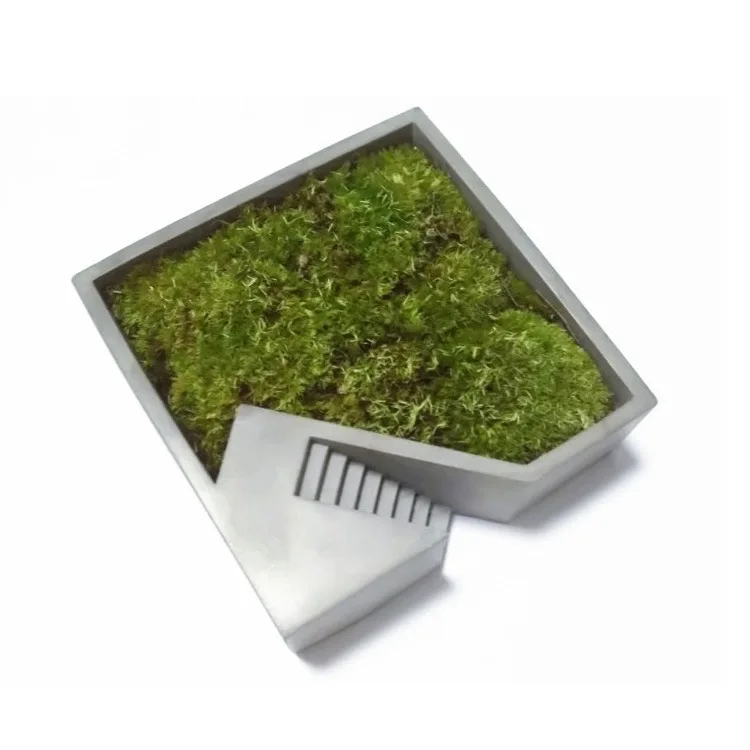

Clear Water Cement Square Staircase Silicone Mold for Concrete Flower Pot Cactus Succulent Planter Mould