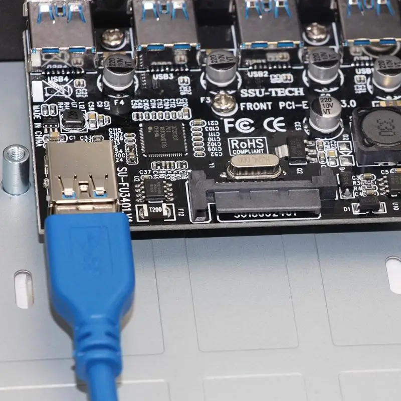 Плата расширения SSU FU3401 PCI E на 4 порта USB 3 0 5 Гбит/с Express адаптер кабель для жесткого