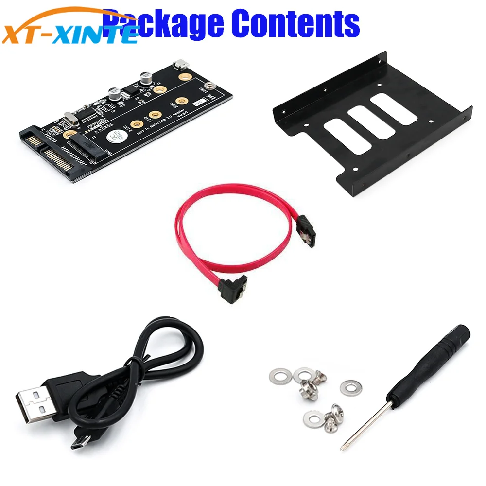 Переходник M.2 SSD Key B на 2 5 &quotSATA3 адаптер карта с кронштейном 3 HDD переходная для NGFF