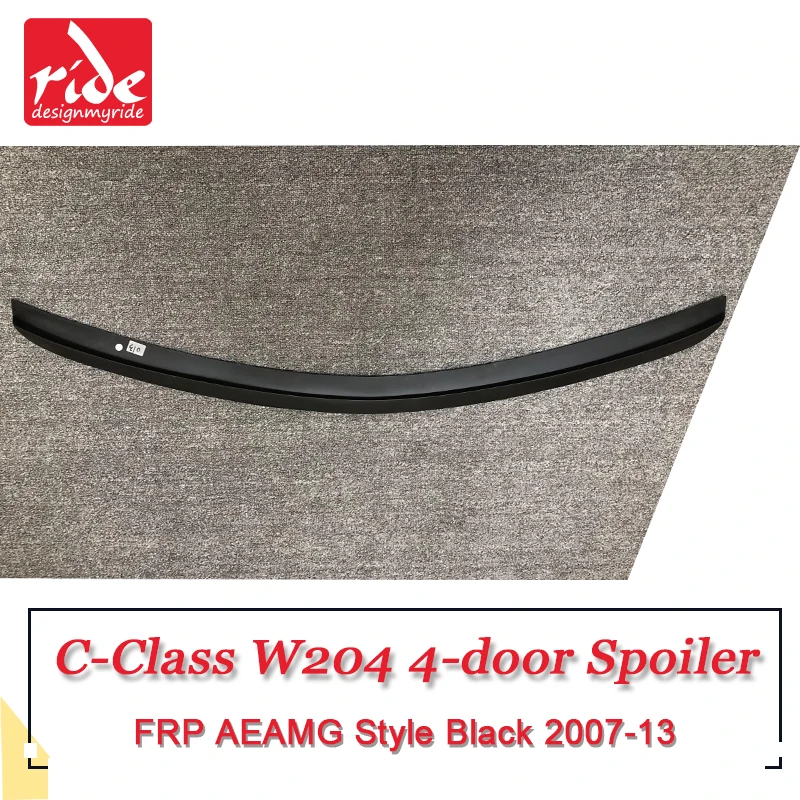 W204 4 дверь хвост спойлер крыло AEAMG Стиль frp праймер черный для Bezn C Class C180 C200 C250