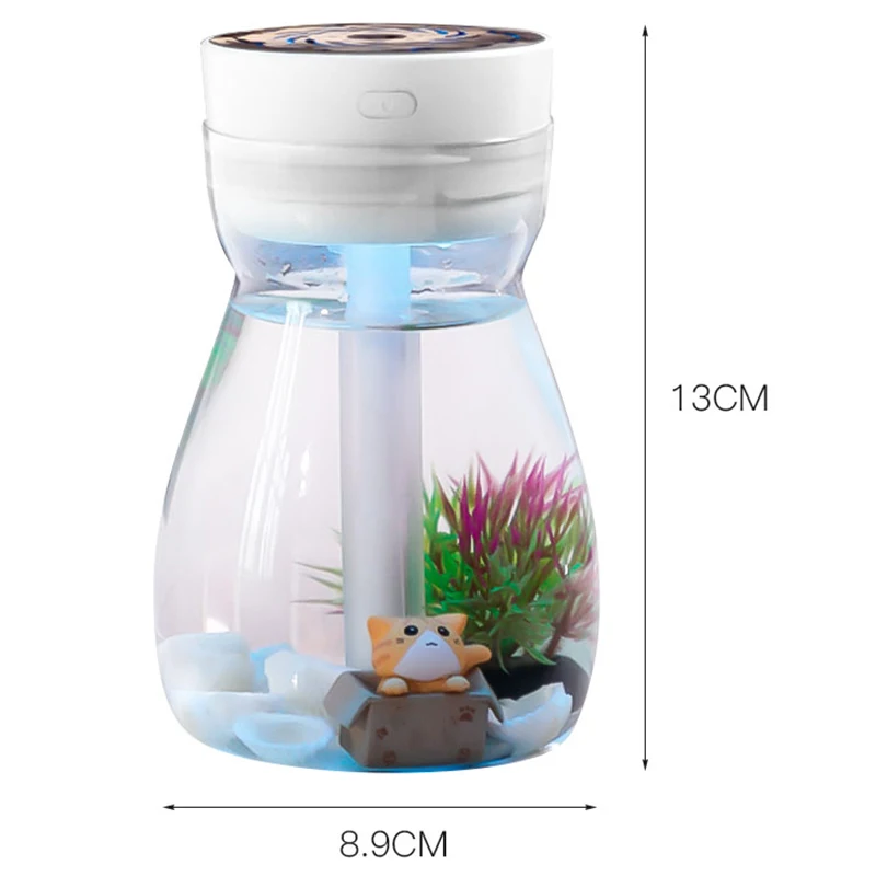 Top Sale Cute Cool Mist Humidifier Office Bedroom Air Purifier Usb Charging Kawaii With Led Light Moisturiz|Увлажнители воздуха| |