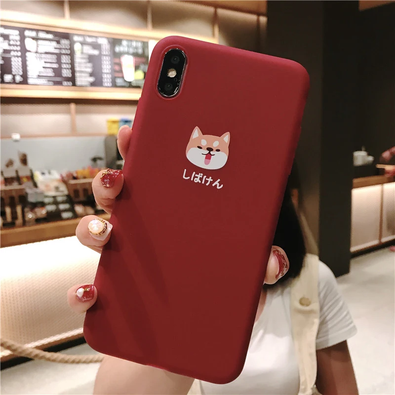 Lovebay Phone Case For iPhone 6 6s 7 8 Plus X XR XS Max Cute Cartoon Shiba Dog Soft TPU 11 Pro Back Cover |