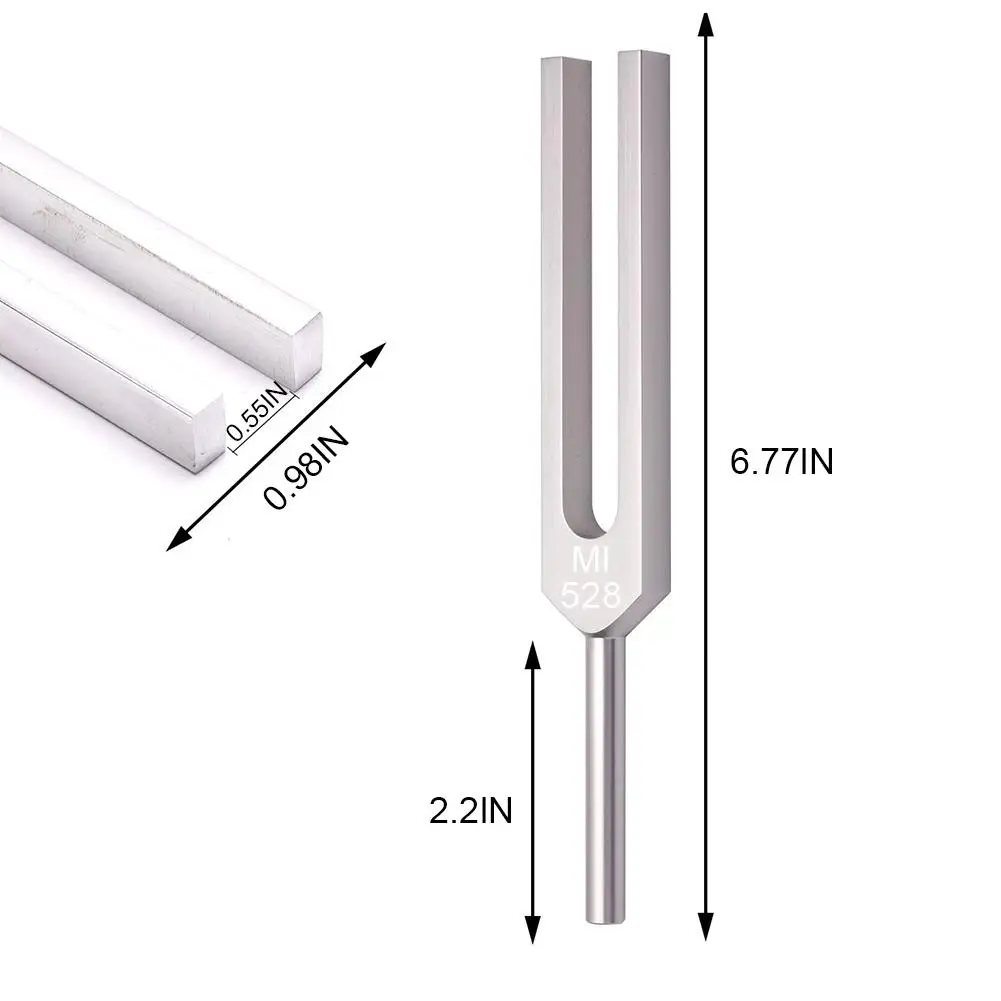 Тюнер с силиконовым молотком и чистящей салфеткой 528 Гц| |