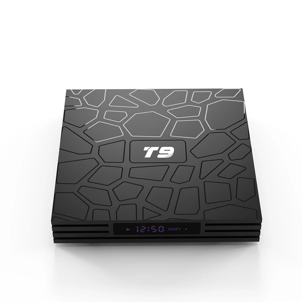 5 предметов в лоте Android 8 1 T9 Смарт ТВ коробка RK3328 4 ядра K HD WI FI 2 4G/Wi Fi ГГц BT 0 комплект