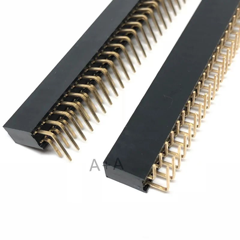 5 шт. шаг 2 54 мм 2x40Pin 80 Pin гнездовой двухрядный правый угол прямой