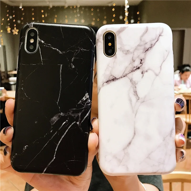 Чехол из гранитного камня с мраморной текстурой для iPhone XS Max XR 6 S 8 7 Plus X Тонкий