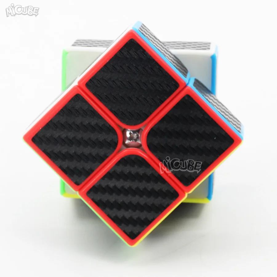 Магический куб 2x2x2 скоростной из углеродного волокна 2x2 Moyu 2*2 Игра Головоломка Neo