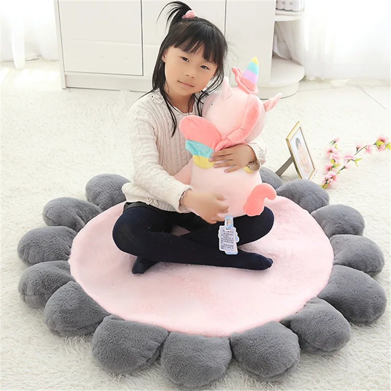 LDAJMW INS Flower Children's Cushion Plush Floor Mat Toy Crawling Multi-function Can Be Used As | Дом и сад