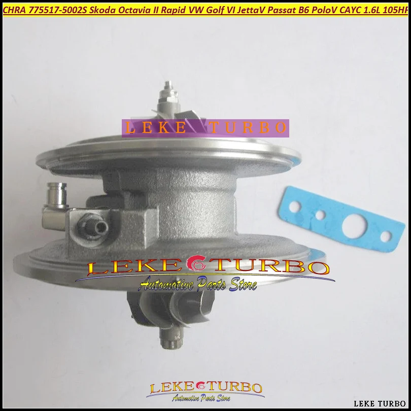 Турбокомпрессор CHRA 775517 775517-5002S 775517-5001S для Skoda Octavia II Rapid VW Golf VI Jetta V Passat B6 Polo TDI |