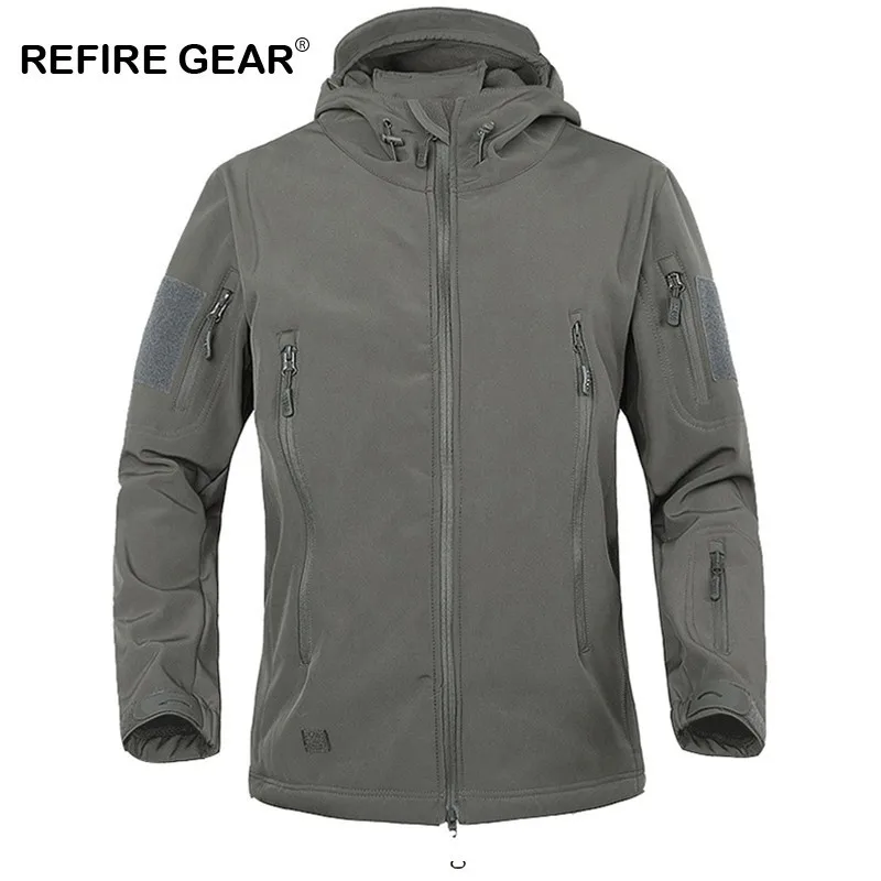 Refire Gear новые тактические камуфляжные куртки с капюшоном для улицы Мужская мягкая