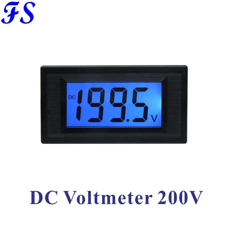 Цифровой вольтметр постоянного тока 200 в Панель измеритель напряжения тестер