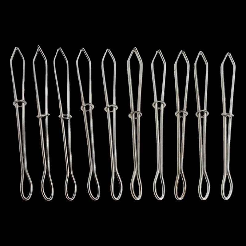 10 шт./лот StainlessSteel цитированные зажимы эластичный пояс носить веревку инструмент для плетения сумки обертывание веревки Швейные аксессуары для рукоделия