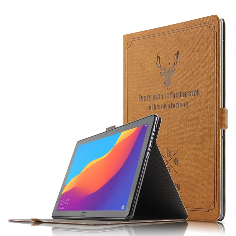Чехол подставка из искусственной кожи для Huawei MediaPad T5 10 1 AGS2 L03 L09 W09 &quotзащитный