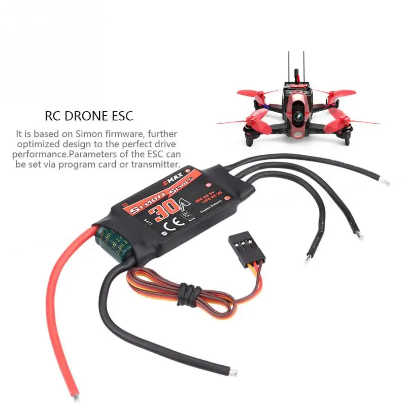 Аккумулятор EMAX Simon серии BLHeli 12A 20A 30A ESC 2 3S для гоночного дрона 130 210 мм мультизащита
