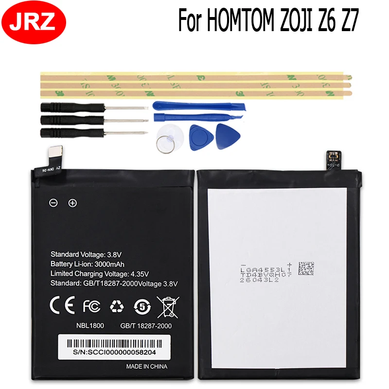 Аккумулятор для телефона HOMTOM ZOJI Z7 3000 мАч 3 8 в|Аккумуляторы мобильных телефонов| |