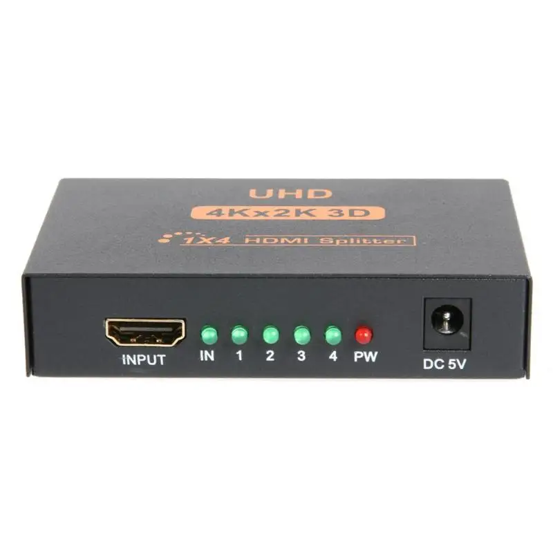 EU/UK штекер металлический корпус UHD 3D 4 к 2 Full HD 1080 p HDMI разветвитель порта