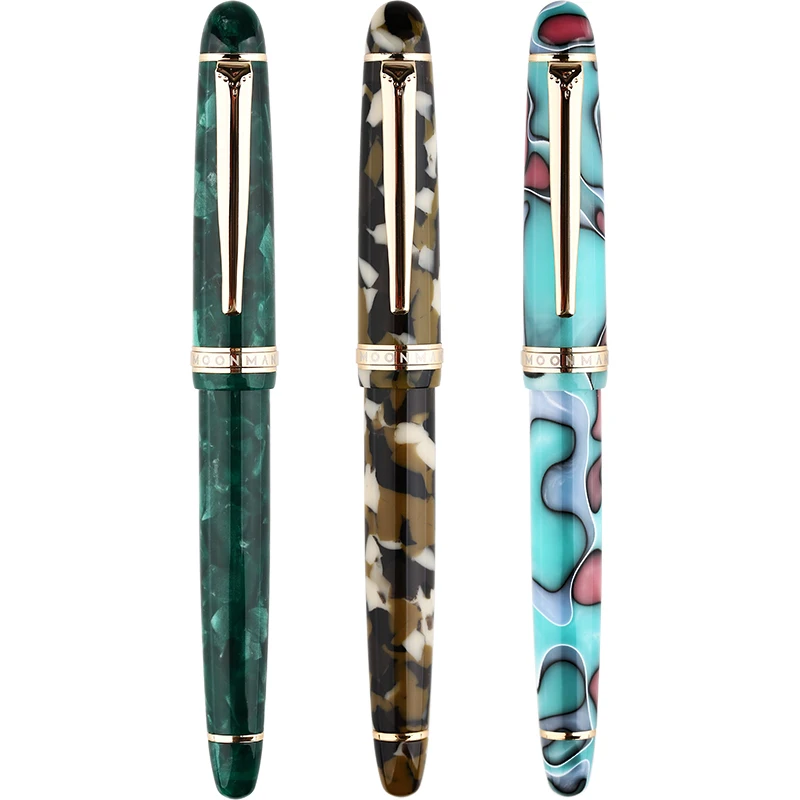 Moonman S3 акриловая смоляная авторучка Iridium Extra Fine/Fine Nib 0 38/0 5 мм чернильные ручки с