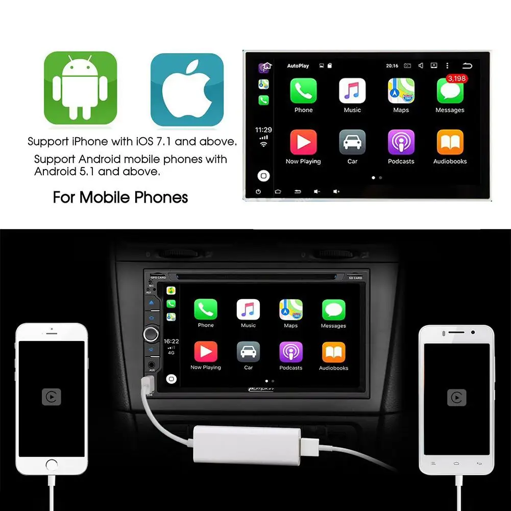 BEESCLOVER автомобильный Android навигация USB Авто Голосовое взаимное управление ключ