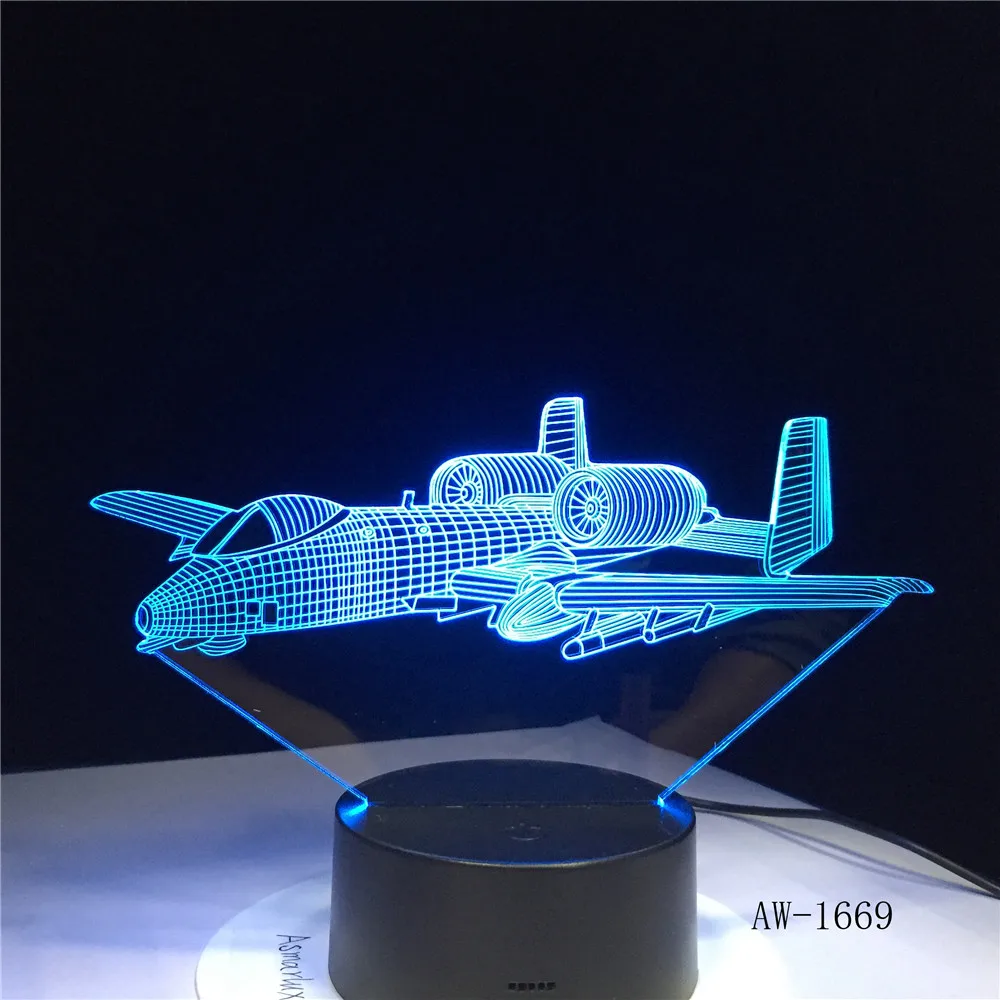 3D лампа для самолета F16 комплект боевого самолсветильник дистанционное