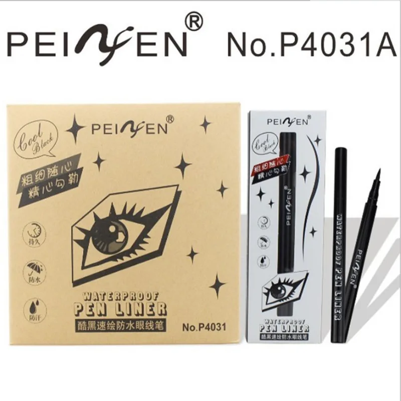 Водостойкая жидкая подводка для глаз предотвращает потение от пота мягкая ручка