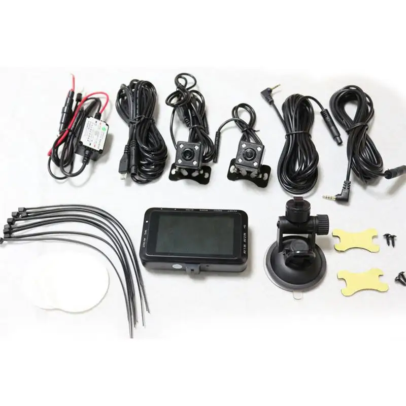 

New Style Motorcycle Recorder Dashcam Locomotive Camcorder Double Lens Camera Driving Recorder G Sensor Cycle Recording