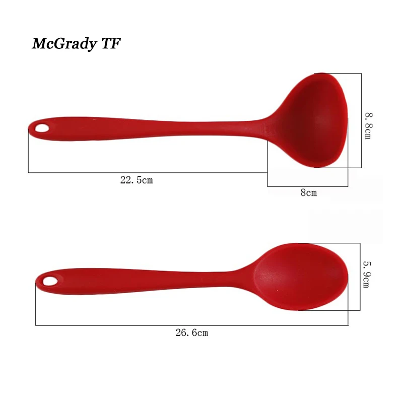 

2Pcs/Set Silicone Baking Bakeware Utensil Set Spoons And Scoop Cooking Tool Kitchen Accessories Gadgets Kitchen Tools