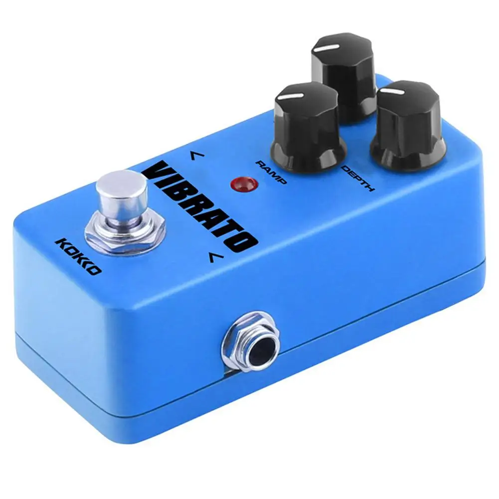 KOKKO педаль эффектов для электрогитары Vibrato гитары ra Effects Mini Tremolo DC 9V адаптер