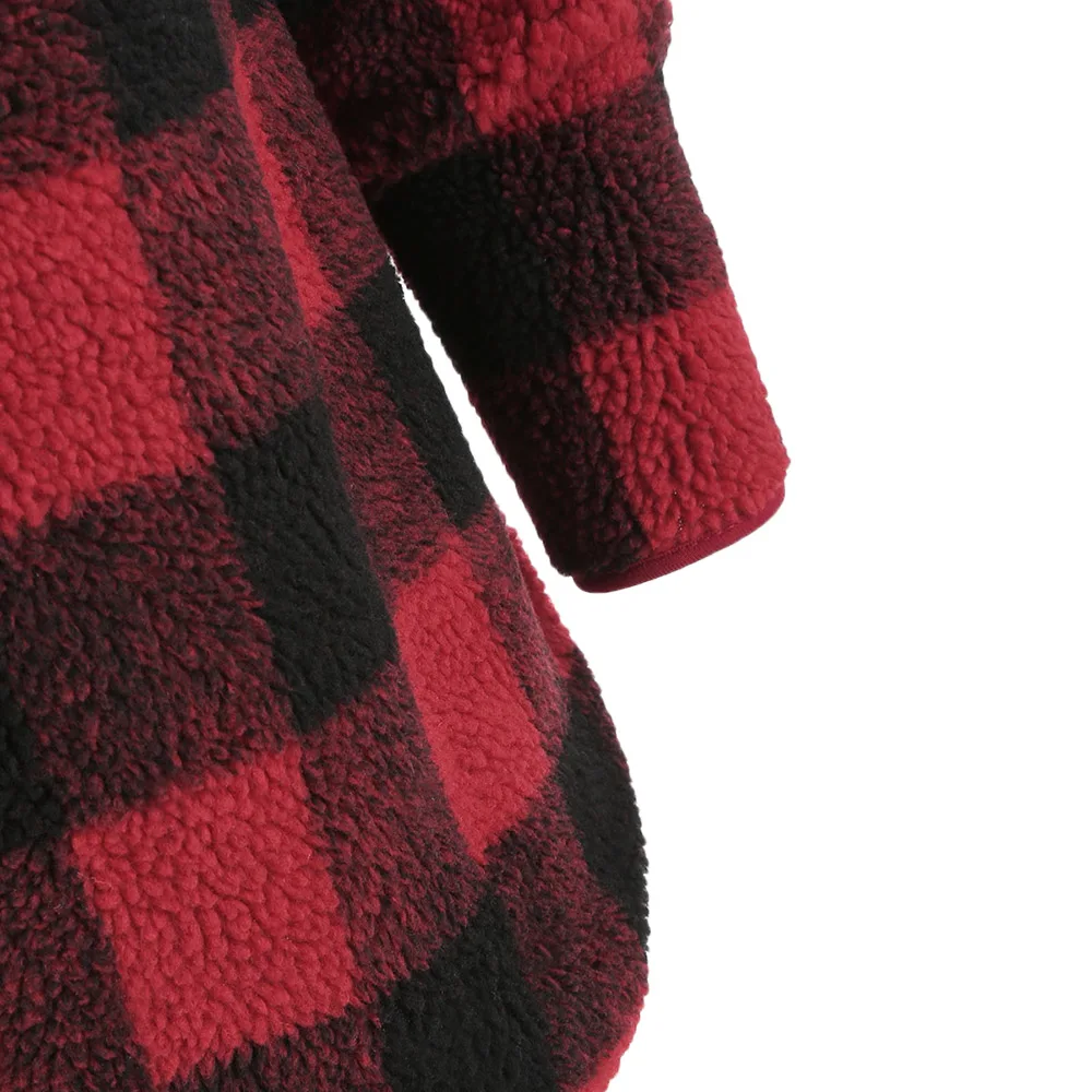 Новый искусственный Пушистый Плюшевый женский длинный рукав половина молния