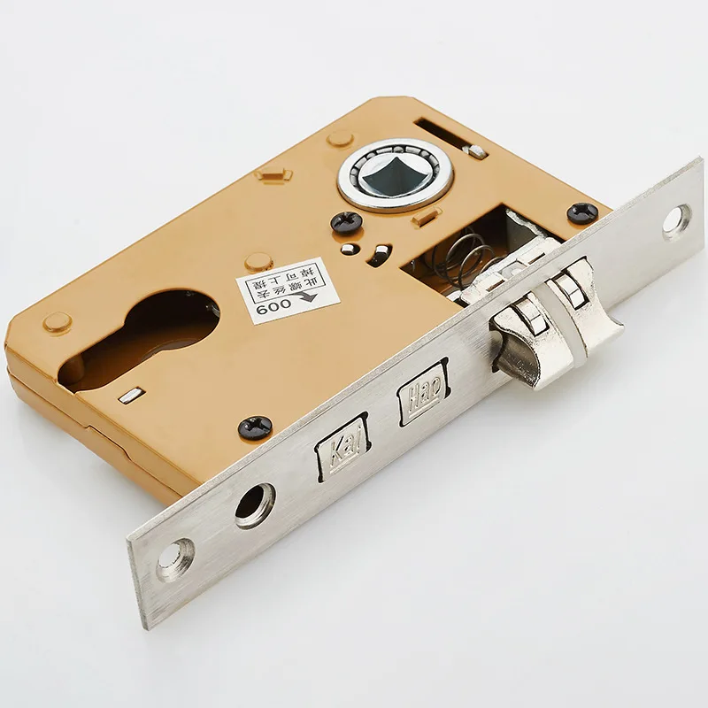 

New European Indoor Lock Concise Bedroom Solid Wood Household Mute Door Lock Holding Hand Lock Bearing Lock
