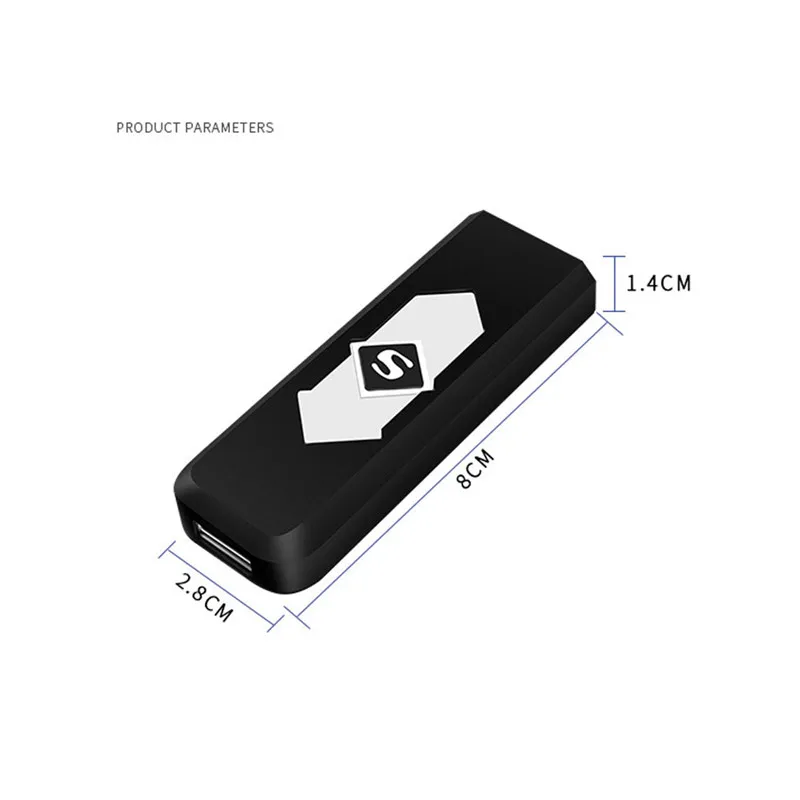 Перезаряжаемая USB ветрозащитная беспламенная электрическая электронная зарядка