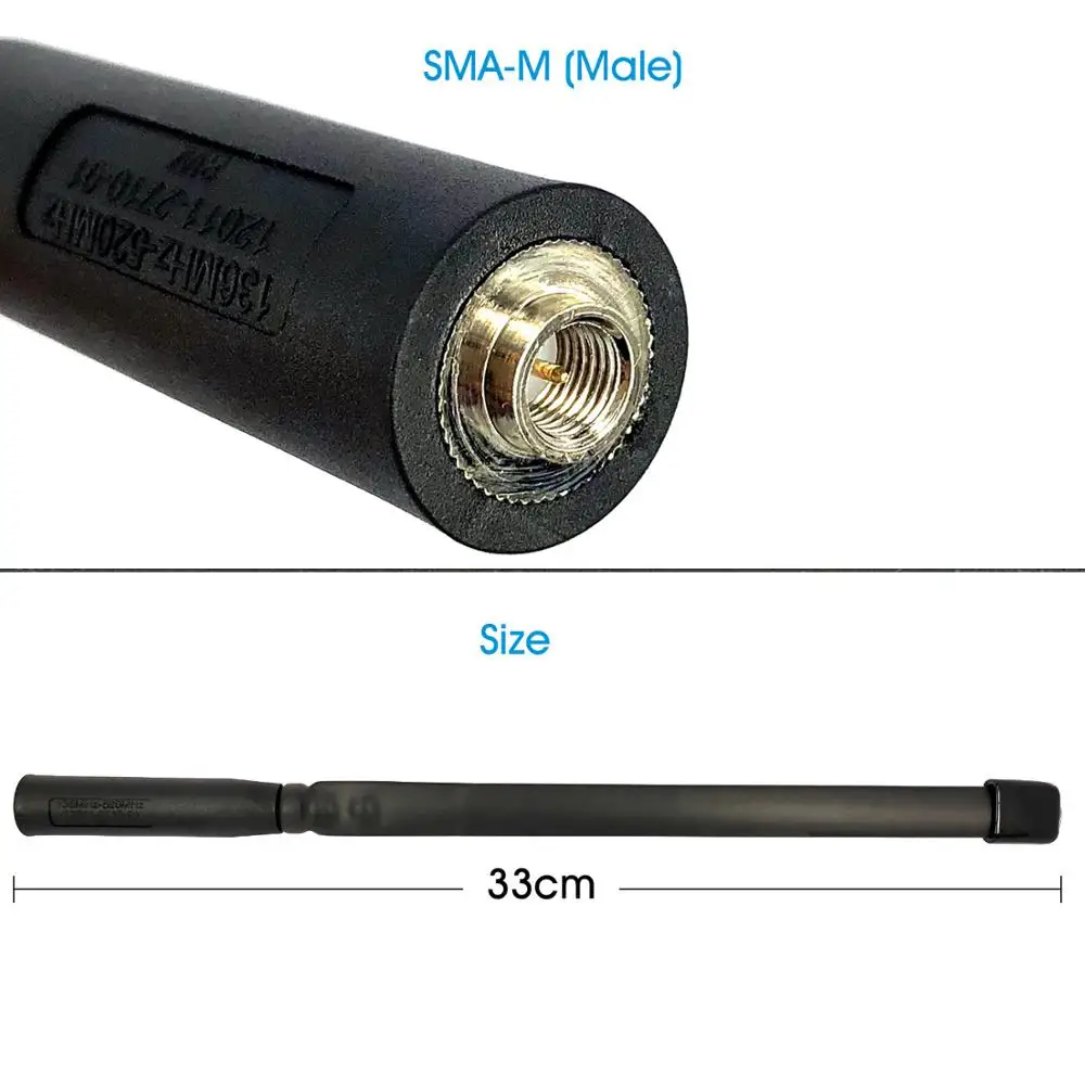 Тактическая Складная антенна 8 Вт SMA Male 136 520 МГц два диапазона УКВ УВЧ для ICOM PUXING