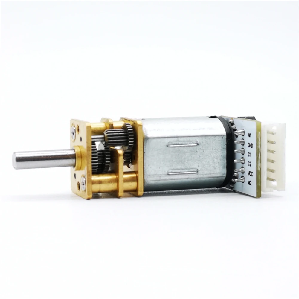 GA12-N20 DC мотор-редуктор с кодировщиком измерение скорости 6V 500rpm для