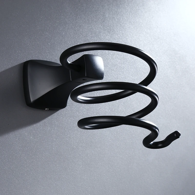 Держатель для фена черная полка ванной комнаты Аксессуары комнаты|Полки ванной| |