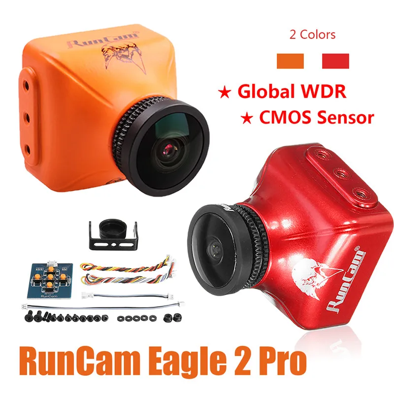 RunCam Eagle 2 Pro Global WDR OSD Audio 800TVL CMOS FOV 170 градусов 16:9/4:3 переключаемая FPV камера