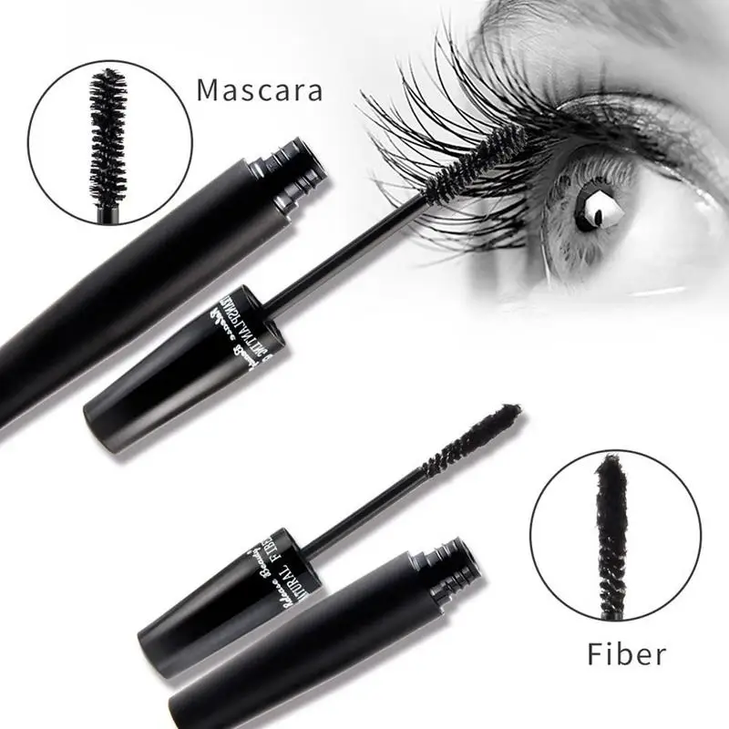 3D волокна ресниц тушь комбинация черная труба водонепроницаемая защита от пятен