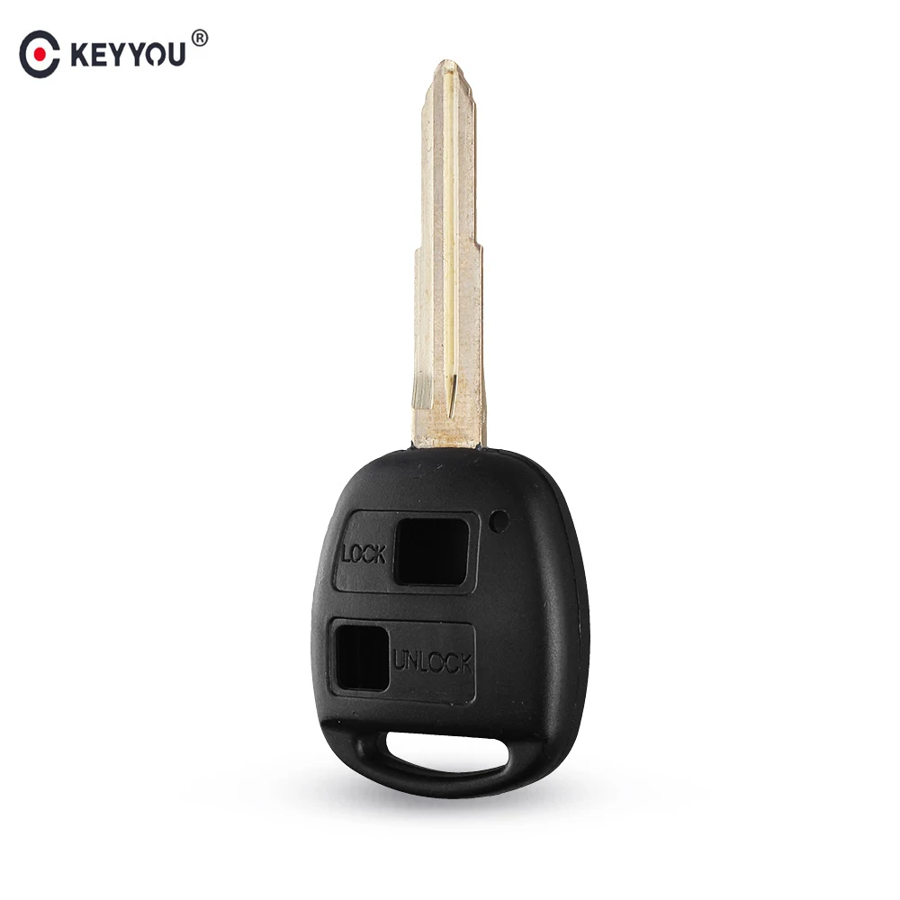 KEYYOU 2 кнопочный дистанционный Сменный Чехол для автомобильного ключа Toyota Yaris Uncut