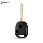 Запасной чехол KEYYOU для автомобильного ключа с 2 кнопками, чехол для Toyota Yaris, левое лезвие