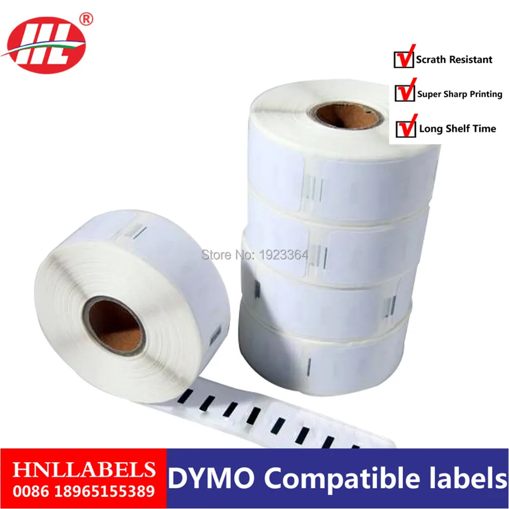 Совместимые с Dymo этикетки 11352 11252 54 мм x 25 500 этикеток в рулоне LabelWriter Turbo Twin 400