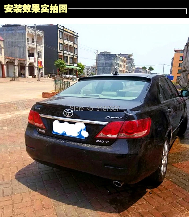 Спойлер на крышу для Toyota Camry 2006 2012 АБС пластик Неокрашенный задний спойлер крыло