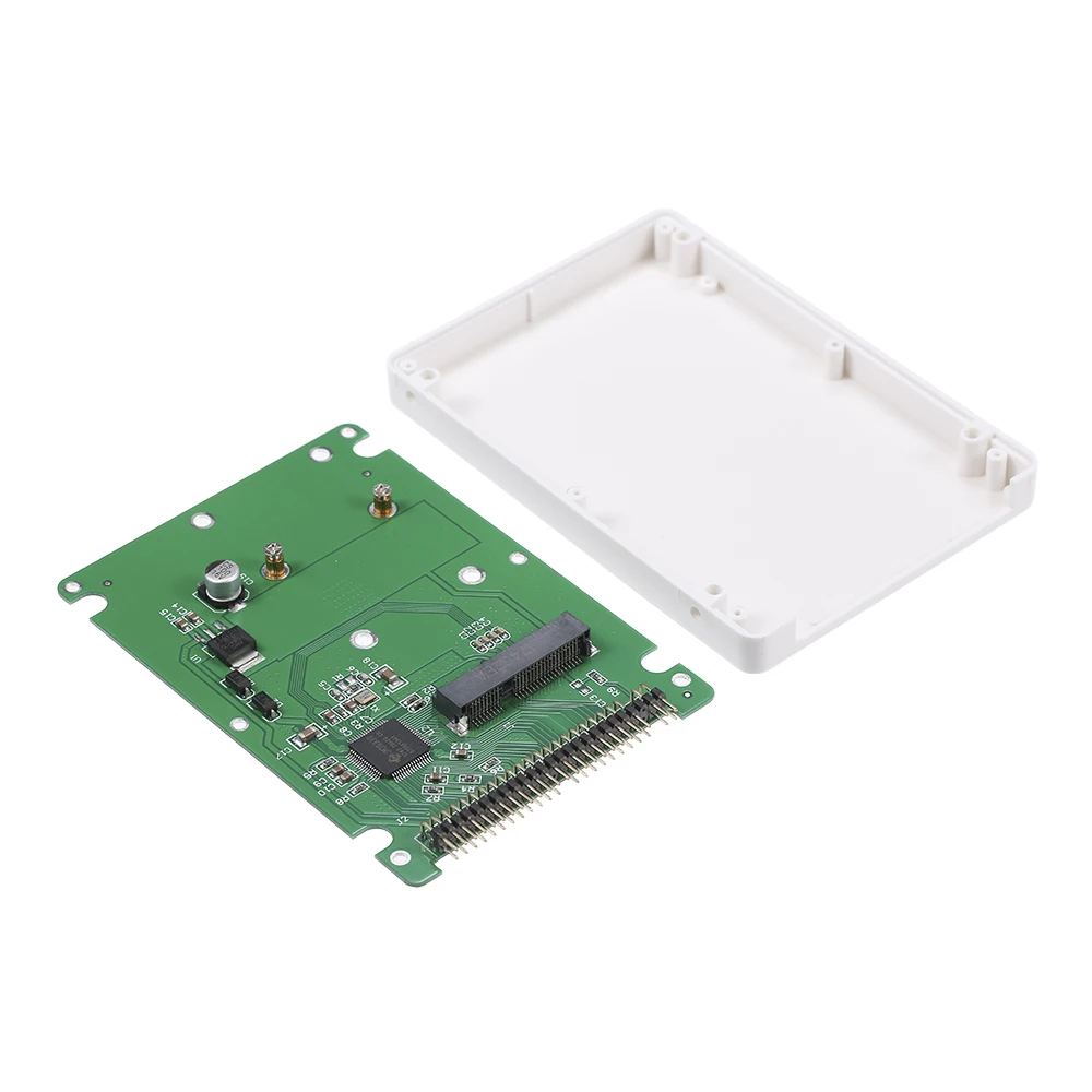 Переходник mSATA на 2 5 &quot44PIN PATA/IDE SSD HDD в PATA корпус адаптера (чехол комплекте) чехол