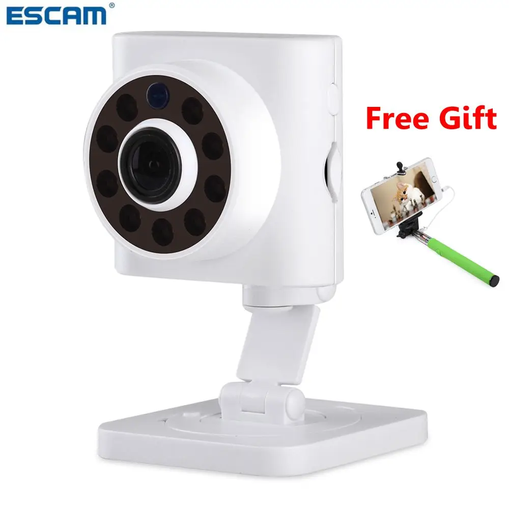 ESCAM Wall E QF601 720 P Беспроводной Wi Fi IP Камера с детектором движения 1/4 дюймовая cmos