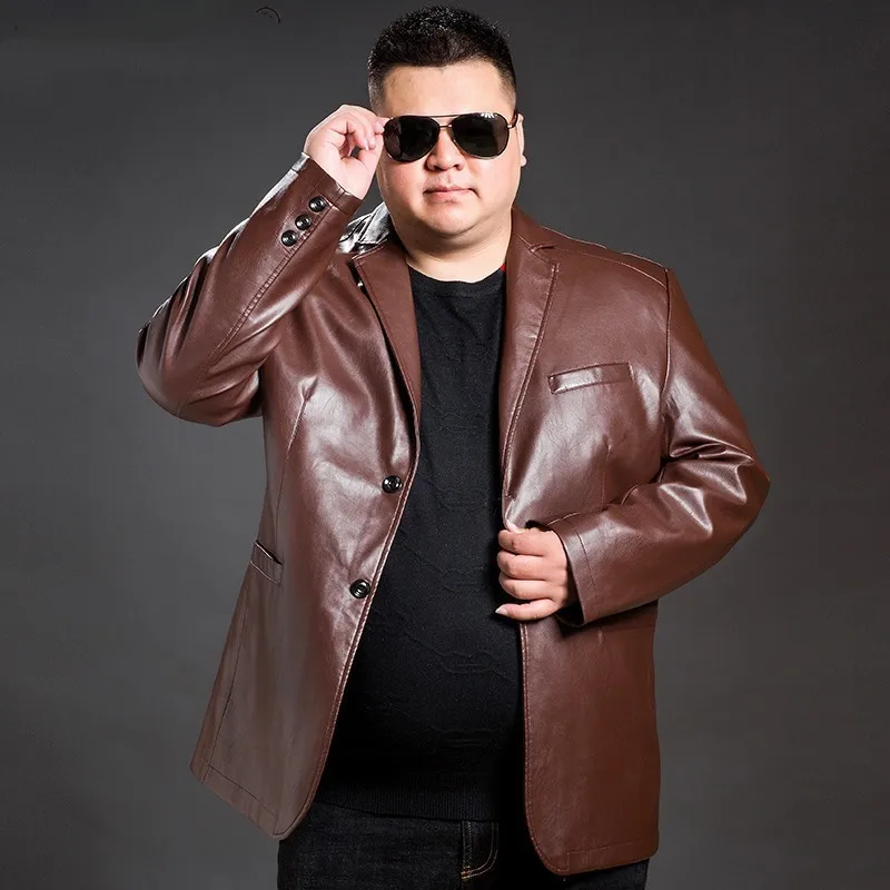 Искусственная кожа для мужчин размеры 8XL 7XL 6XL 5XL|Куртки из искуственной кожи| |
